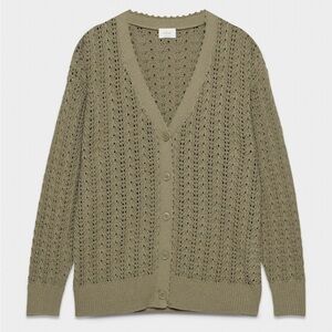 Aritzia Wilfred Olive Green Cardigan